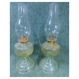 Pair of Antique Kerosene Lamps