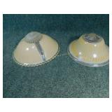 2 - Antique Ceiling Light Shades