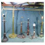 6 Various Size Table Lamps