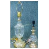 Pair of Glass Table Lamps