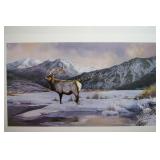 Elk wildlife print by Marris