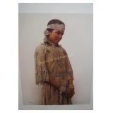 Little Fawn-Cree Indian Girl by James Bama