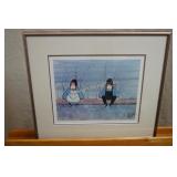 Sitting on Fence by P. Buckley Moss