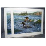 2 - Rough Water Loons III by Bruce Miller