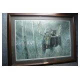 The Challenge - Bull Moose by Robert Bateman