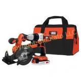 Black & Decker 20v 2 - Tool Combo Kit