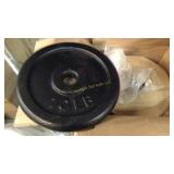 Set of 5 (10 lb each) Cast Iron Disc Weight Plates