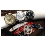 4 Fun "Bling" Large Face Watches