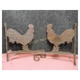 Cast Iron Roosters Weather Vane/Bell