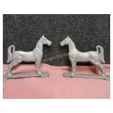 Metal Horses Wind Mill/Weathervane