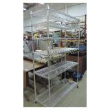 Stainless Steel Shelving Rack w/Wheels
