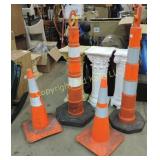 4 Orange Traffic Cones
