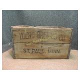 Yoers Brewing St. Paul MN Wood Beer Crate