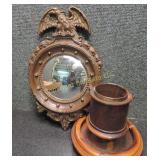 Eagle Porthole Mirror & Solid Wood Ashtray