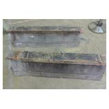 Metal & Wood Fold Up Saw Horses