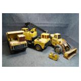 Vintage yellow Tonka trucks lot of 3