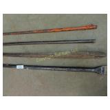 4 Heavy Digging Bars/Pry Bars