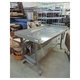 Work Table w/Removable Stainless Steel Top