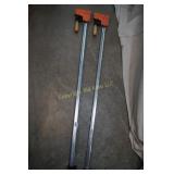2- 4ft Jorgenson Cabinet Master Clamps