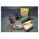 Dowel Jig, Sander, Antique Hand Wood Planer & More