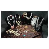 Lot of Jewelry Made From Wood, Shells, Etc.