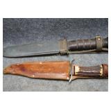 Original Bowie Knife and Military Knife