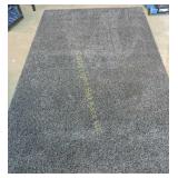 Smokie Grey Colored Plush Area Rug