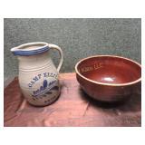 Stoneware Bowl & Jug