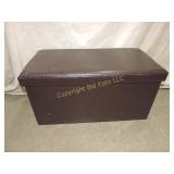 Faux Leather Storage Chest