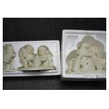 4 Dept 56 Snowbabies in Boxes