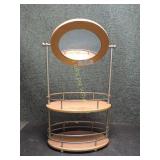 Wood 2-Tier Make-Up Stand