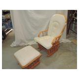Glider Rocker w/ Glider Foot Stool