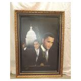 Framed Barack Obama Art Signed/Numbered
