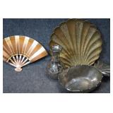 Pinapple, Shell & Fan Metal Art