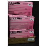 9 Boxes of Medium Latex Gloves