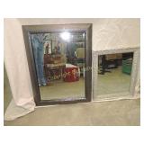 2 - Beveled Glass Framed Mirrors