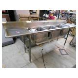 Commercial NSF Triple Sink