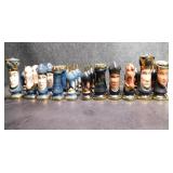 Unique Large Chalkware Chess Set