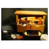 Shoe Shine Bench & Accessories