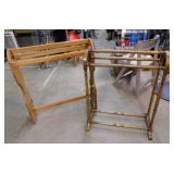 2 Wood Quilt Racks