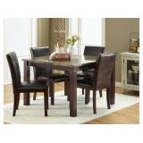 Alcove 5pc Faux Marble Dining Set
