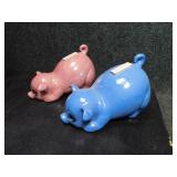 Blue & Pink Piggy Banks