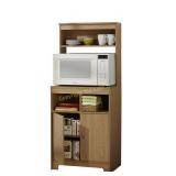 Alcove Microwave Cart - Oak