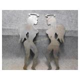 2 Laser Cut Angel Figures