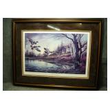 "Backwoods Cabin" Terry Redlin Famed Print
