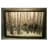 Framed Wildlife Print - Moose