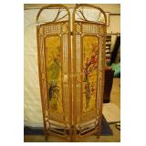 2 Panel Rattan Room Divider