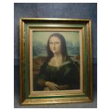 Mona Lisa Painting in Vintage Frame