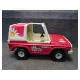 Vintage Tonka Die-Cast Pink Barbie Jeep