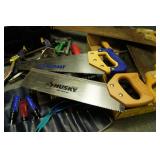 Husky Tool Pouch w/Tools, Saws